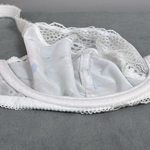 Freya Daydreaming Aa400802 Underwire Plunge Bra US Size 30H UK 30FF White Floral - Picture 7 of 8